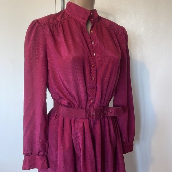 COCO of CALIFORNIA. Vintage long sleeve, buttons in front  sz 10” WOMENS DRESS - Picture 11 of 16